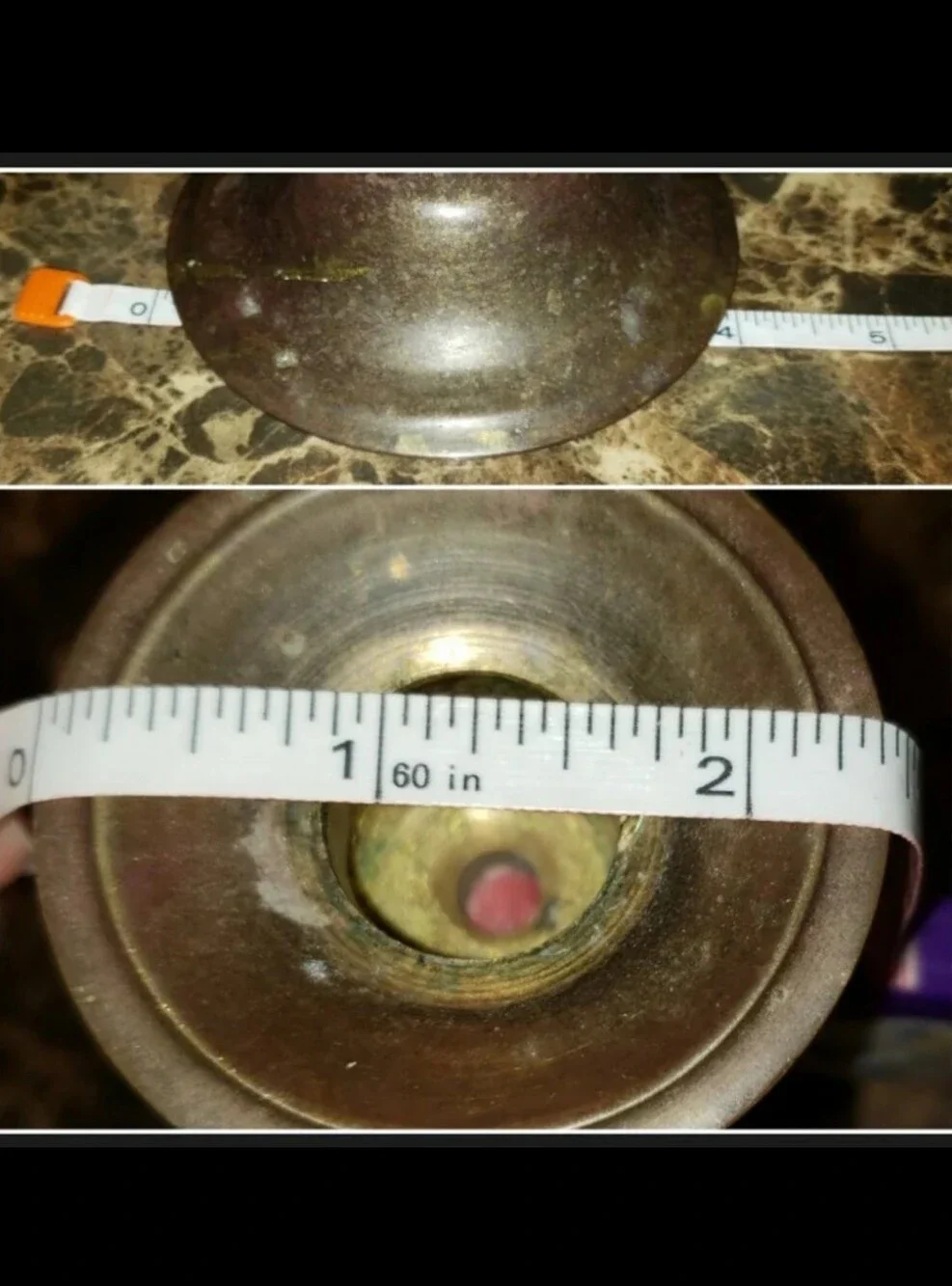 Vintage Cloisonne Enamel & Brass Ornate Candle Stick Holder